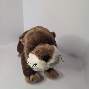 Fiesta River Otter Plush Large Brown Stuffed Animal Long Body Whiskers